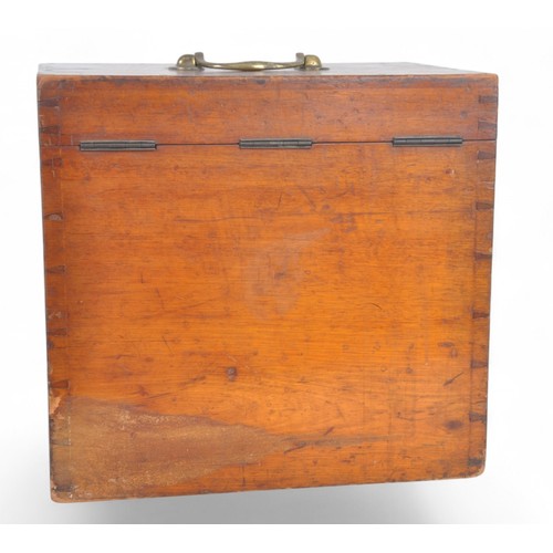 33 - Victorian Era Mahogany Dentists Cabinet/Medal Collectors Chest. Used to house an old medal collectio... 