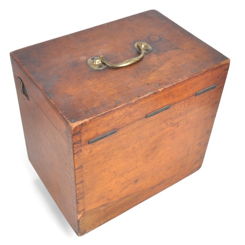 33 - Victorian Era Mahogany Dentists Cabinet/Medal Collectors Chest. Used to house an old medal collectio... 