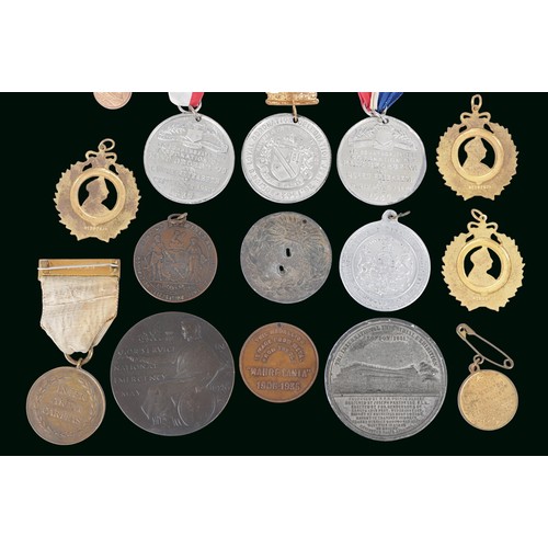 4 - Quantity Of Commemorative Medallions & Coins. Comprising white metal Great Exhibition medallion,... 