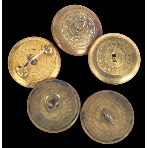 1 - Quantity Of Various Military Buttons. Including Seaforth Highlanders , Scots Guards , East Yorks ,No... 