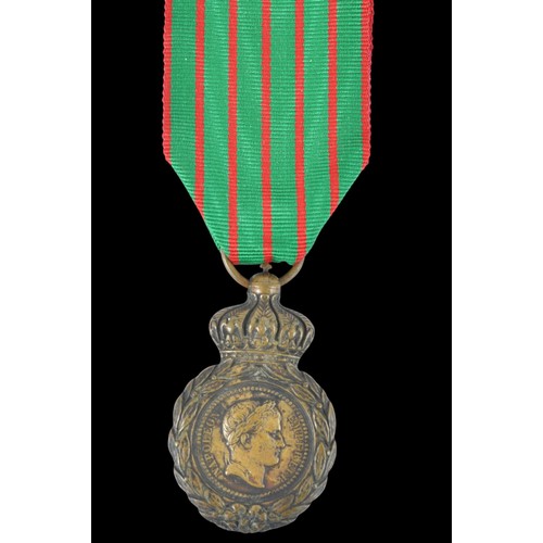 13 - France St.Helena Medal. The first French campaign medal established 1857 by Napoleon III to recognis... 