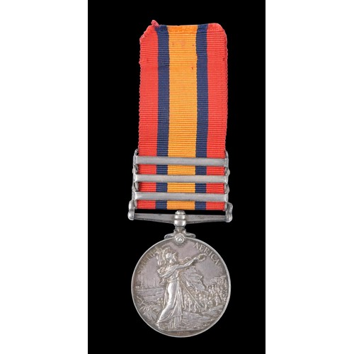 15 - 2nd Batt, East Yorks Regt South Africa Medal ( Ghost Dates ) Three Clasps. 1899-1902 S.A medal with ... 