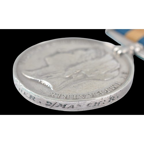 28 - Egypt Medal 1882 2nd Manchester Regt , No Clasp. Recipient ( Rank Erased ) T.Fletcher 2nd Manchester... 