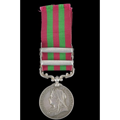 29 - Indian General Service Medal 1895 2nd Batt Derby Regt ,Two Clasps Punjab Frontier 1897-98 , Tirah 18... 