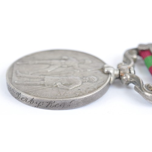 29 - Indian General Service Medal 1895 2nd Batt Derby Regt ,Two Clasps Punjab Frontier 1897-98 , Tirah 18... 