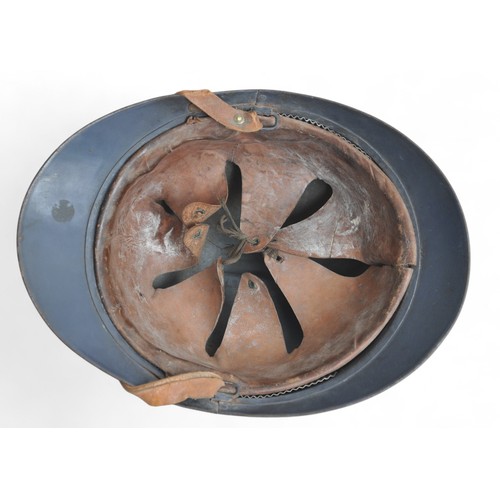 44 - WW1 French Souvenir Plaque Adrian Helmet.Kept by French WW1 veterans on authority of the French gove... 