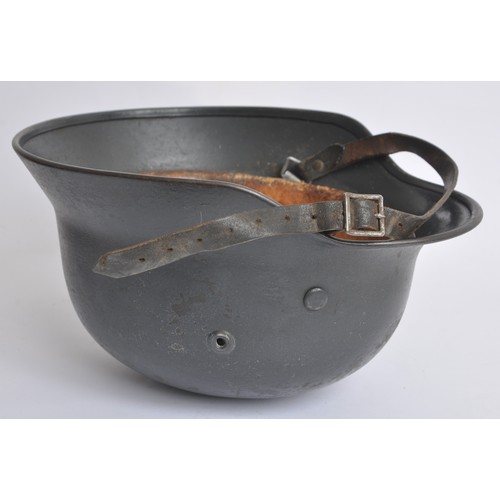 172 - Luftwaffe M40 Helmet With Soldiers Names . A German M40 Luftwaffe helmet with decal removed & or... 