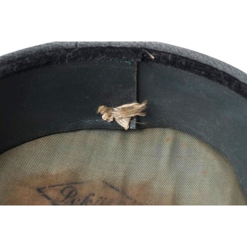 174 - Panzer Officers Peaked Cap & Insignia With Provenance. A very nice grouping reputedly from the s... 