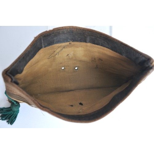 51 - WW1 Belgian 'Chasseurs A' Pied' Light Infantry Sidecap . A Model 1916 of brown woollen construction ... 