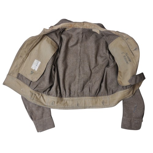 133 - A named WW2 Royal Marines Commando Battledress Dated 1942. Untouched battledress with 'ROYAL MARINES... 