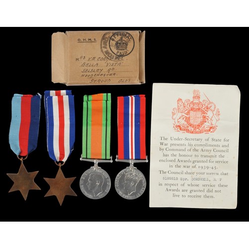 38 - D-Day 6/6/44 KIA , Juno Beach 80 Assault Sqn, Royal Engineers Medal Group. Sapper 5192613 BERNARD PA... 