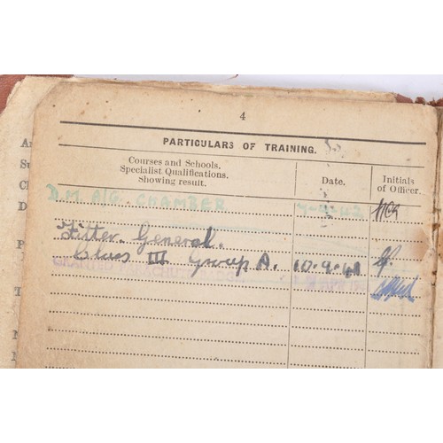 127 - D-Day 6/6/44 Parachute Regiment Grouping Of Paybook & Para Regiment Economy Cap Badge. A British... 