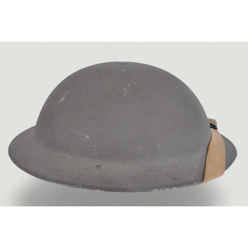 130 - D-Day Operation Overlord Interest North Staffs Officer Helmet - Attached G-3 Division Supreme Headqu... 