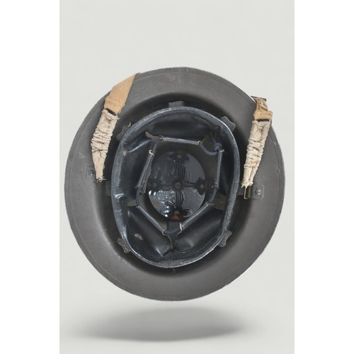 130 - D-Day Operation Overlord Interest North Staffs Officer Helmet - Attached G-3 Division Supreme Headqu... 