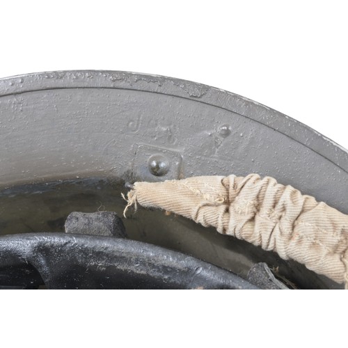 130 - D-Day Operation Overlord Interest North Staffs Officer Helmet - Attached G-3 Division Supreme Headqu... 