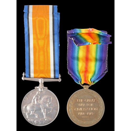 16 - RFC Great War Medal Pair To A Lieutenant ( Kite Balloon & Admin Officer ). Recipient an officer ... 