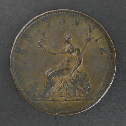 138 - George III 1807 copper half penny. 28mm.