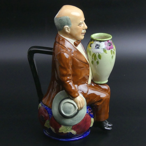 165 - William Moorcroft by Kevin Francis, limited edition pottery jug no.272 of 300. 23 cm high. UK Postag... 