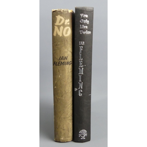 201 - Ian Fleming 'You Only Live Twice' 1964 1st edition by Jonathan Cape and 'Dr No' 1958 book club 1st e... 