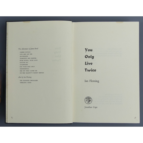 201 - Ian Fleming 'You Only Live Twice' 1964 1st edition by Jonathan Cape and 'Dr No' 1958 book club 1st e... 