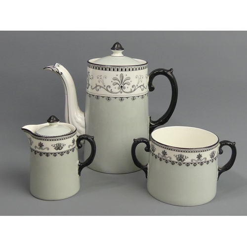 168 - Edwardian Aynsley porcelain cabaret set on tray. 31.5 cm. UK Postage £20.