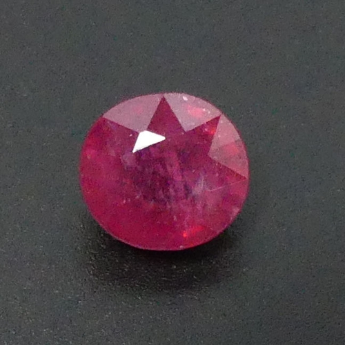 37 - 8.25 carat oval mixed cut Ruby with laboratory report. 11 mm x 10.3 mm x 7.3 mm. UK Postage £12.