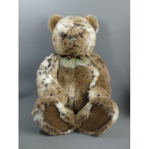 302 - Charlie Bear Captain Snuggleton with a bell collar, no. CB141461. 65 cm. UK Postage £18.