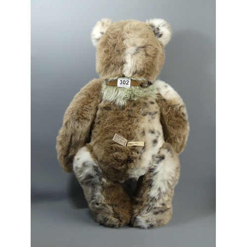 302 - Charlie Bear Captain Snuggleton with a bell collar, no. CB141461. 65 cm. UK Postage £18.