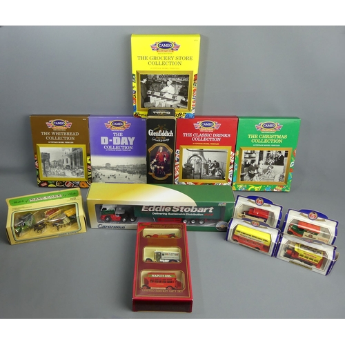 306 - Five Cameo die-cast toy 10 vehicle sets, a Matchbox Models of Yesteryear gift set, a tin of Yesterye... 