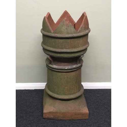 340 - A Victorian terracotta chimney pot. 75 x 34 cm. Collection only.