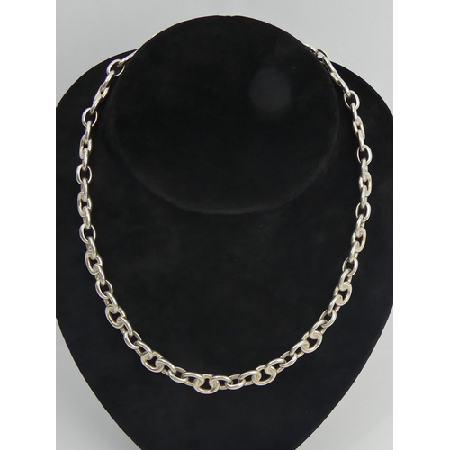 14 - Links of London silver signature link chain necklace, 69 grams. 46 cm. UK Postage £12.