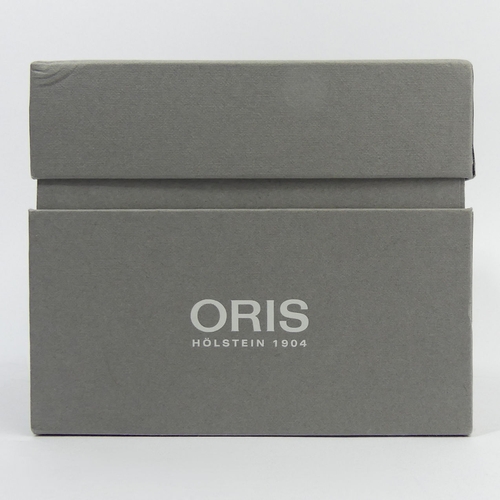 175 - Oris Big Crown X1 Calculator steel automatic watch on a leather strap, in the original box. 50 mm wi... 