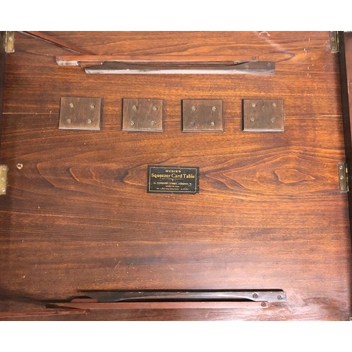 383 - Late Victorian folding games table 