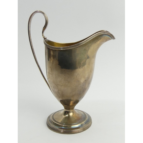 187 - Robert and David Hennell silver cream jug, London 1815, 133 grams. 15 cm. UK Postage £12.