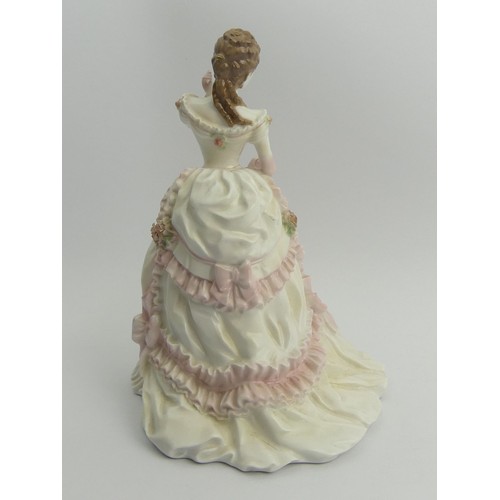 346 - Royal Worcester limited edition Splendour at Court bone china figurine. 23 cm. UK Postage £15.