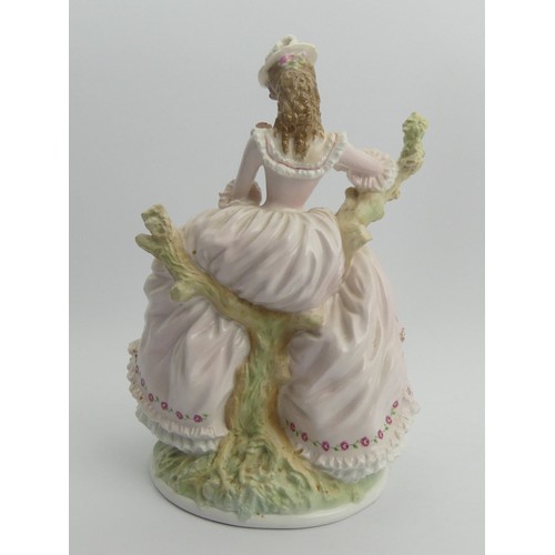 347 - Royal Worcester limited edition bone china figurine Summers Lease, 26 cm. UK Postage £16.