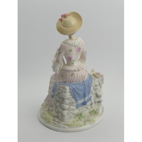 348 - Royal Worcester limited edition The Country Diary of an Edwardian Lady, 23 cm. UK Postage £15.