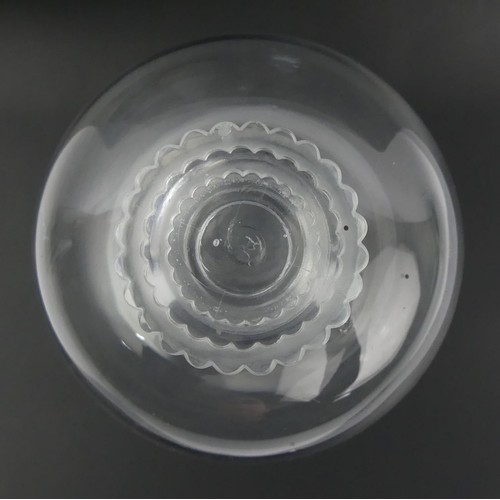 333 - R Lalique Art Deco glass decanter and stopper, 1930's. 22 cm. UK Postage £14.