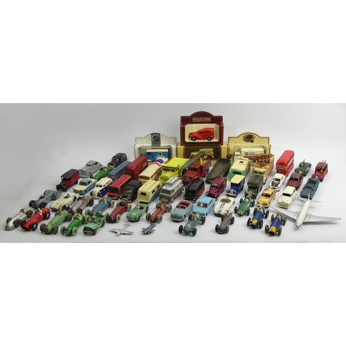 377 - Dinky, Corgi and Crescent diecast toy vehicles among others including a Dinky Rover 75. UK Postage £... 