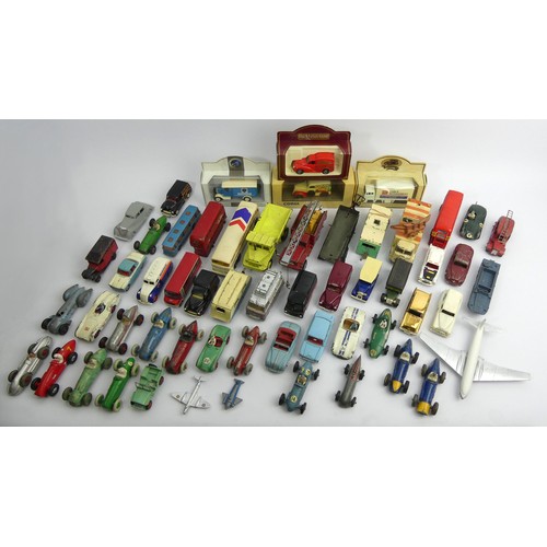 377 - Dinky, Corgi and Crescent diecast toy vehicles among others including a Dinky Rover 75. UK Postage £... 