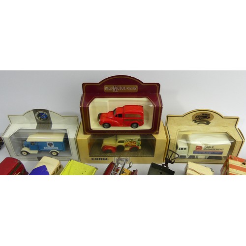 377 - Dinky, Corgi and Crescent diecast toy vehicles among others including a Dinky Rover 75. UK Postage £... 