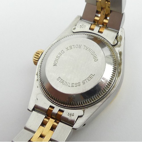 179A - Ladies bi-metal Rolex date adjust oyster watch with . Dates from circa 1990's. 26 mm wide. UK Postag... 