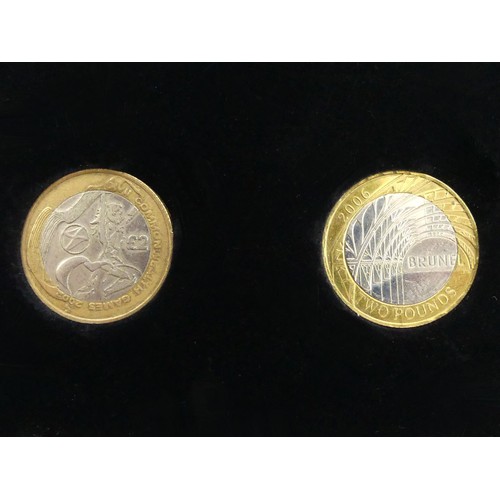 236 - 12 collectable £2 coins in a fitted Royal Mint case.UK Postage £12.