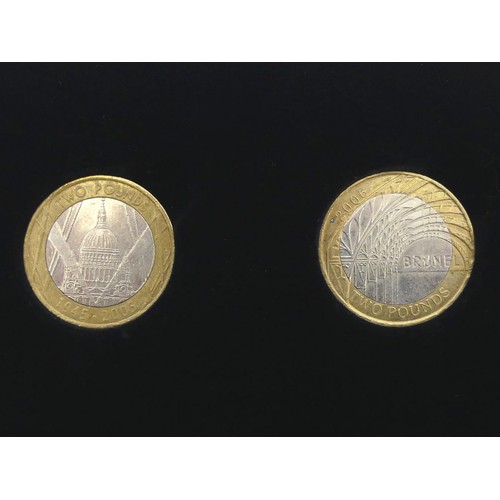 236 - 12 collectable £2 coins in a fitted Royal Mint case.UK Postage £12.