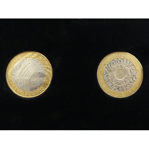 236 - 12 collectable £2 coins in a fitted Royal Mint case.UK Postage £12.