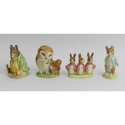 214 - Four Beswick Beatrix Potter figures. UK Postage £12.