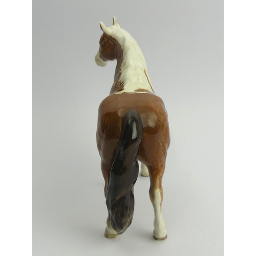 236 - Beswick Pottery Pinto Pony Skewbald 1373, 17cm. UK Postage £12.