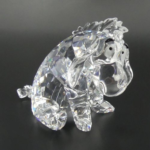 251 - Swarovski crystal Disney Winne the Pooh figure of Eeyore NR 000 081 figure with original box, 65mm h... 