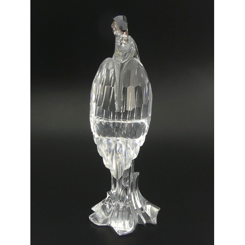 252 - Swarovski crystal Heron-Feathered beauties 221627 in original box, 15cm. UK Postage £12.