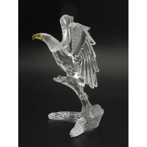 262 - Swarovski crystal Bald Eagle 248003 in original box, 13cm. UK Postage £14.